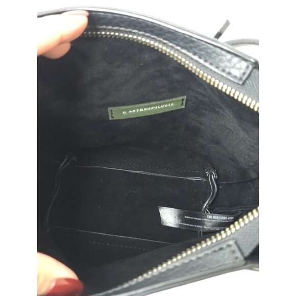 Anthropologie Celeste Black Small Mini Crossbody Bag Adjustable - Picture 6 of 9